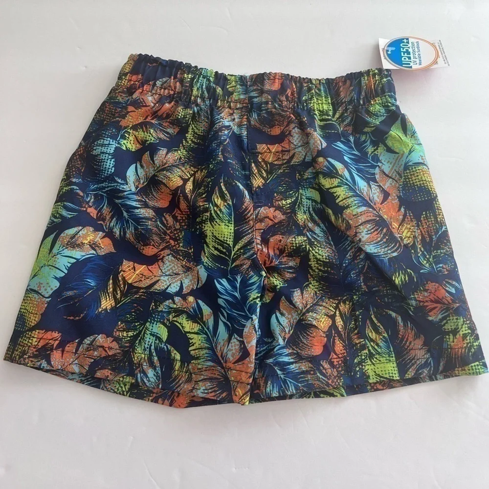 Baby Boy’s shorts blue palm Swim Trunk size 12M